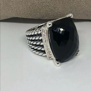 David Yurman Wheaton Ring with Black Onyx
